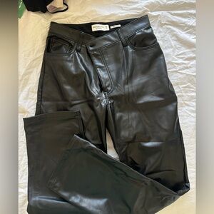 abercrombie leather pants
